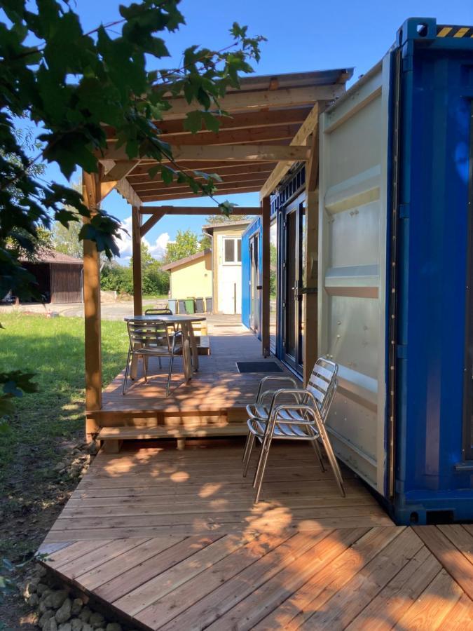 Tiny House Im Seecontainer Mit Parkplatz, Glasfaser, Netflix, Veranda Und Gehobener Ausstattung Кобург Экстерьер фото
