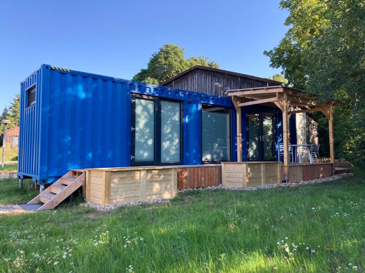 Tiny House Im Seecontainer Mit Parkplatz, Glasfaser, Netflix, Veranda Und Gehobener Ausstattung Кобург Экстерьер фото
